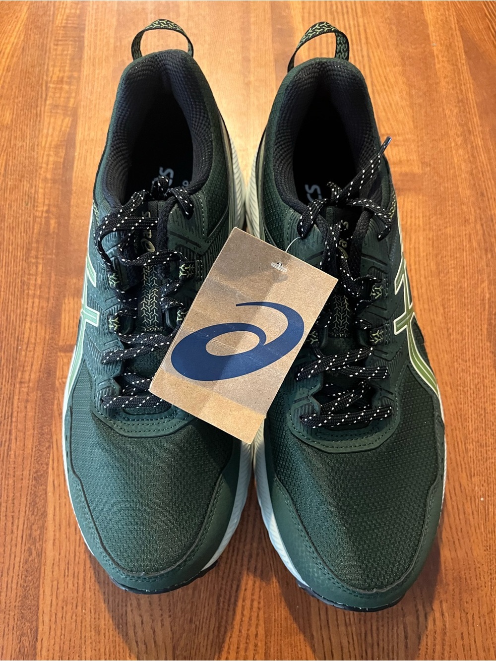 ASICS Men's Forest Green Athletic Running Shoes
